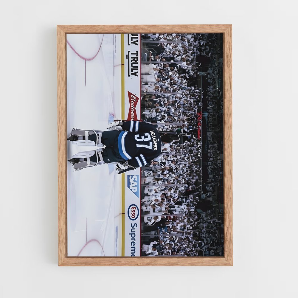 ap-winnipeg jets-11 cadre Bois clair