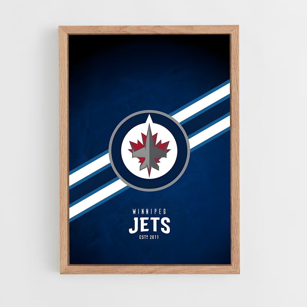 ap-winnipeg jets-2 cadre Bois clair