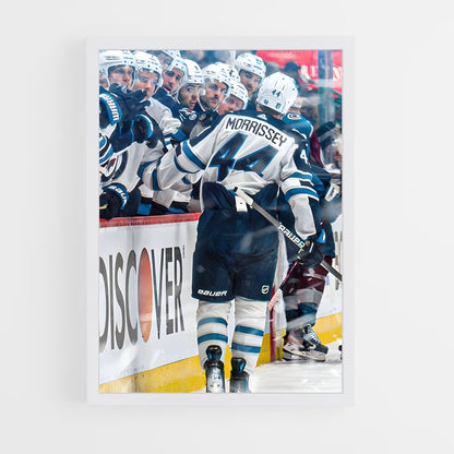 ap-winnipeg jets-7 cadre Blanc