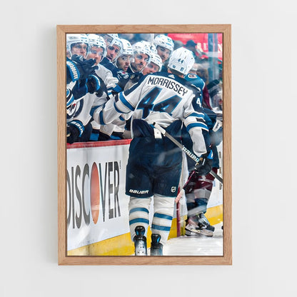 ap-winnipeg jets-7 cadre Bois clair