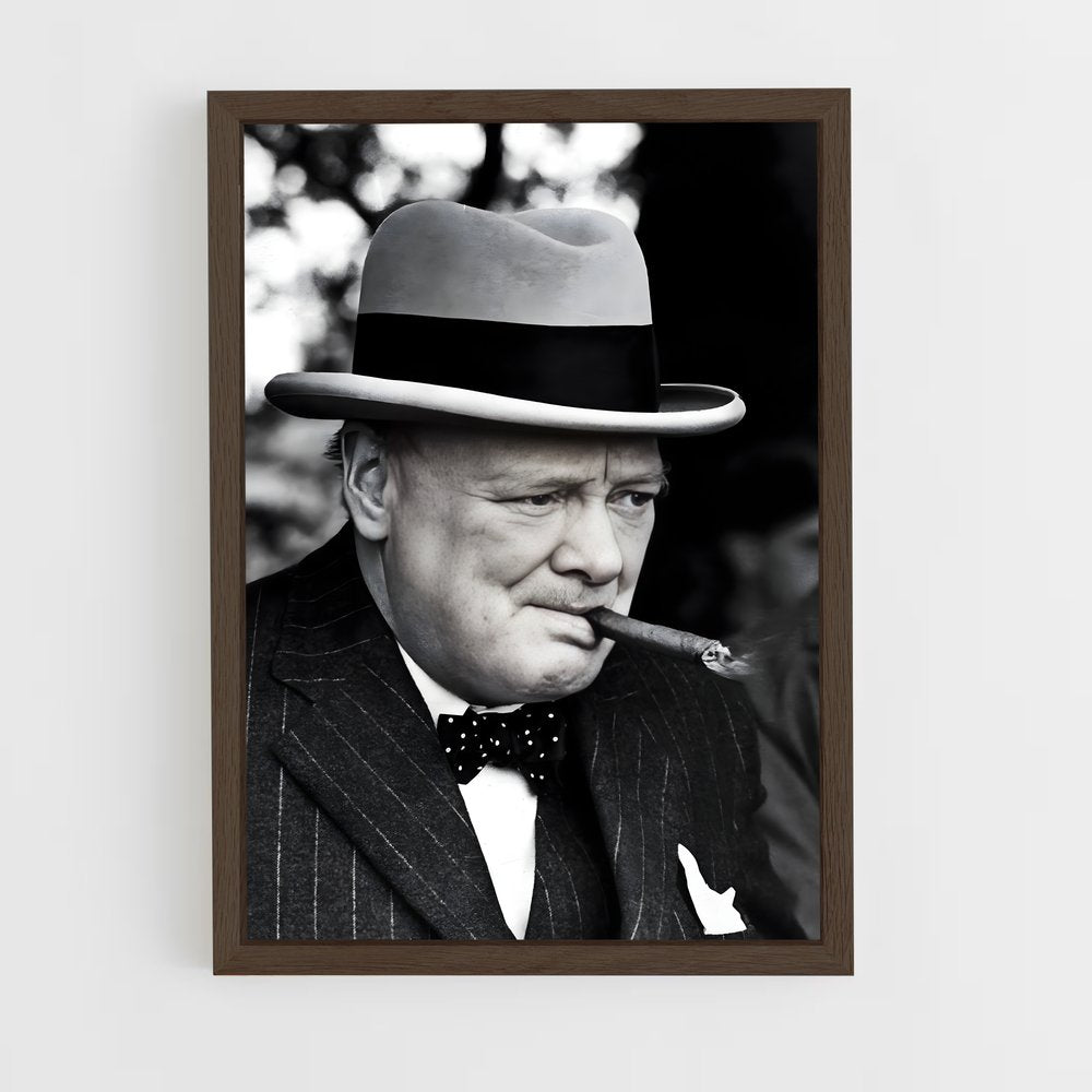ap-winston churchill-3 cadre Bois foncé