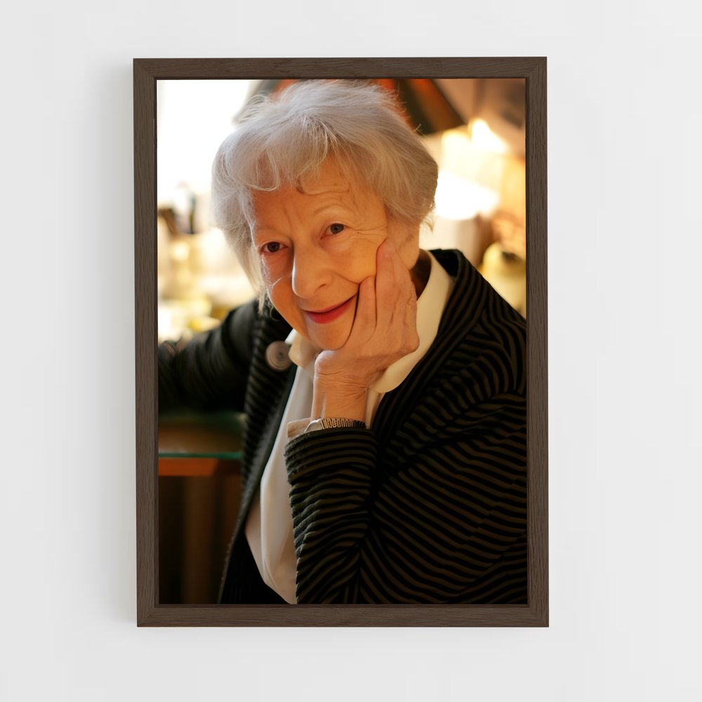 ap-wislawa szymborska-8 cadre Bois foncé