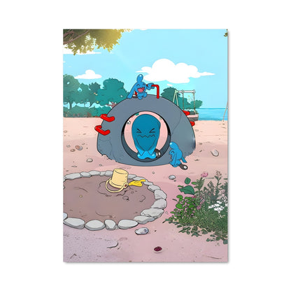 Poster Wobbuffet Plage