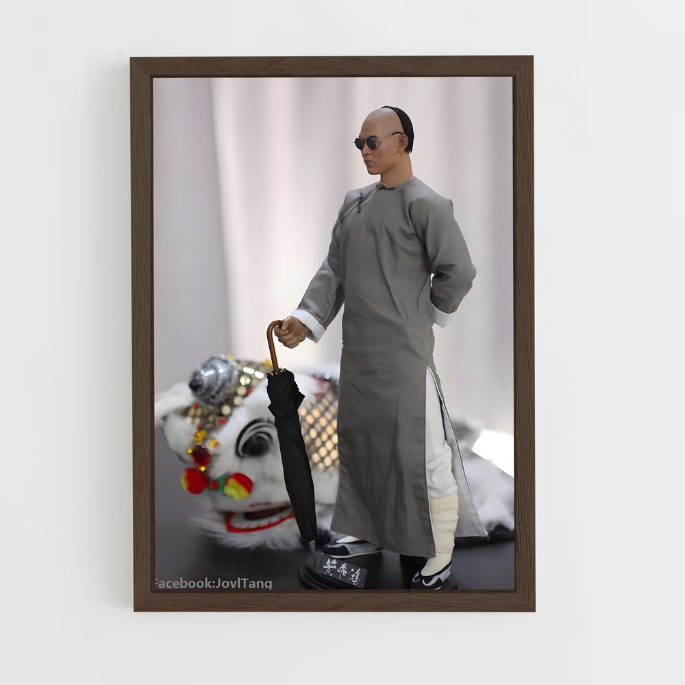 ap-wong fei hung-3 cadre Bois foncé
