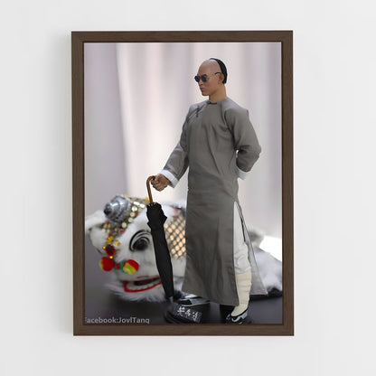 ap-wong fei hung-3 cadre Bois foncé