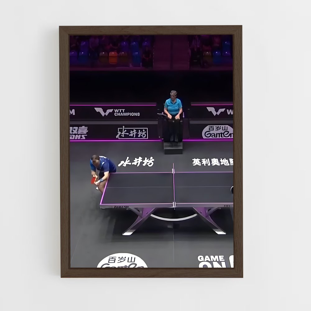 ap-world cup table tennis-1 cadre Bois foncé