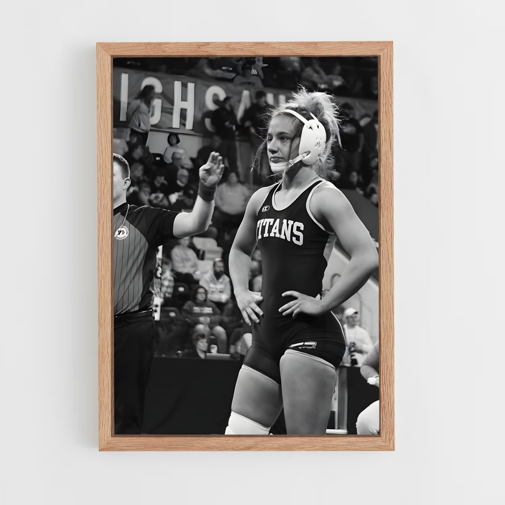 ap-wrestling-3 cadre Bois clair
