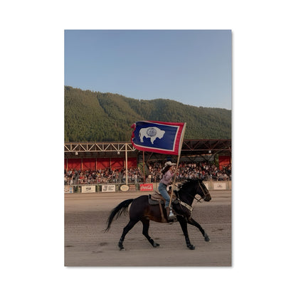 Poster Cavalier du Wyoming