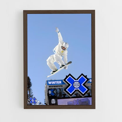 ap-x games skiing-2 cadre Bois foncé