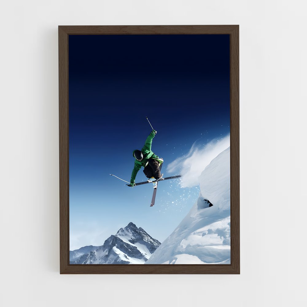 ap-x games skiing-7 cadre Bois foncé