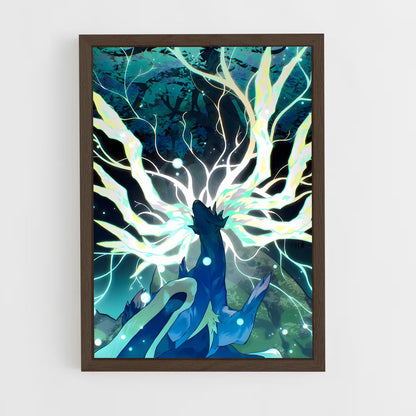 ap-xerneas-4 cadre Bois foncé