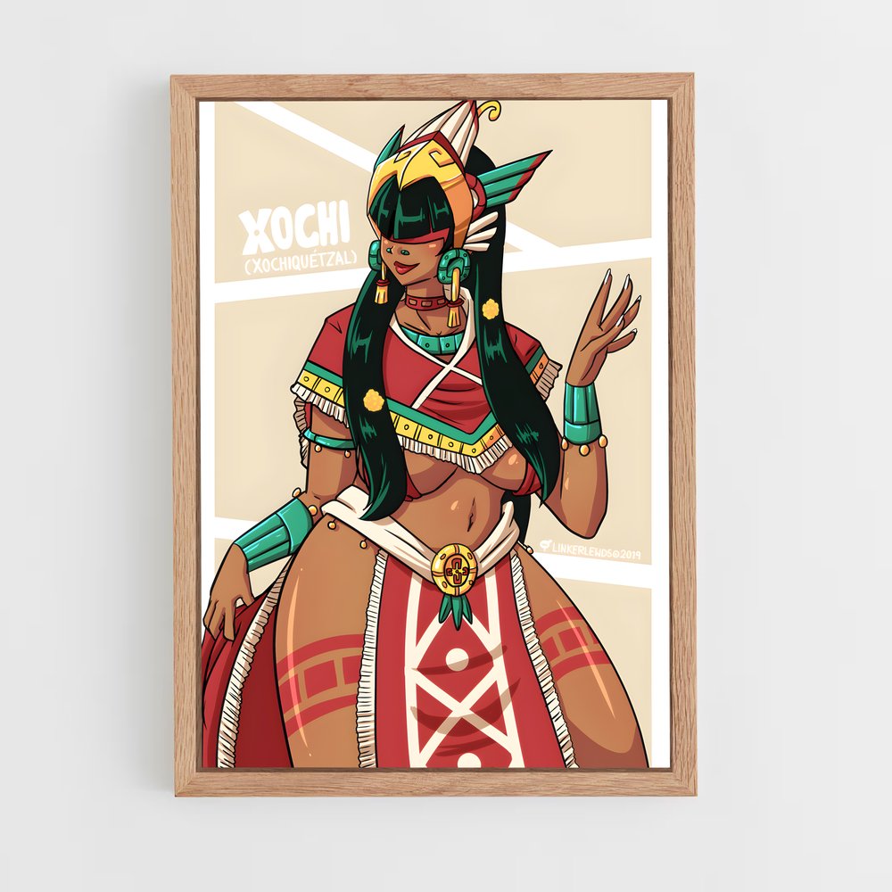 ap-xochiquetzal-3 cadre Bois clair