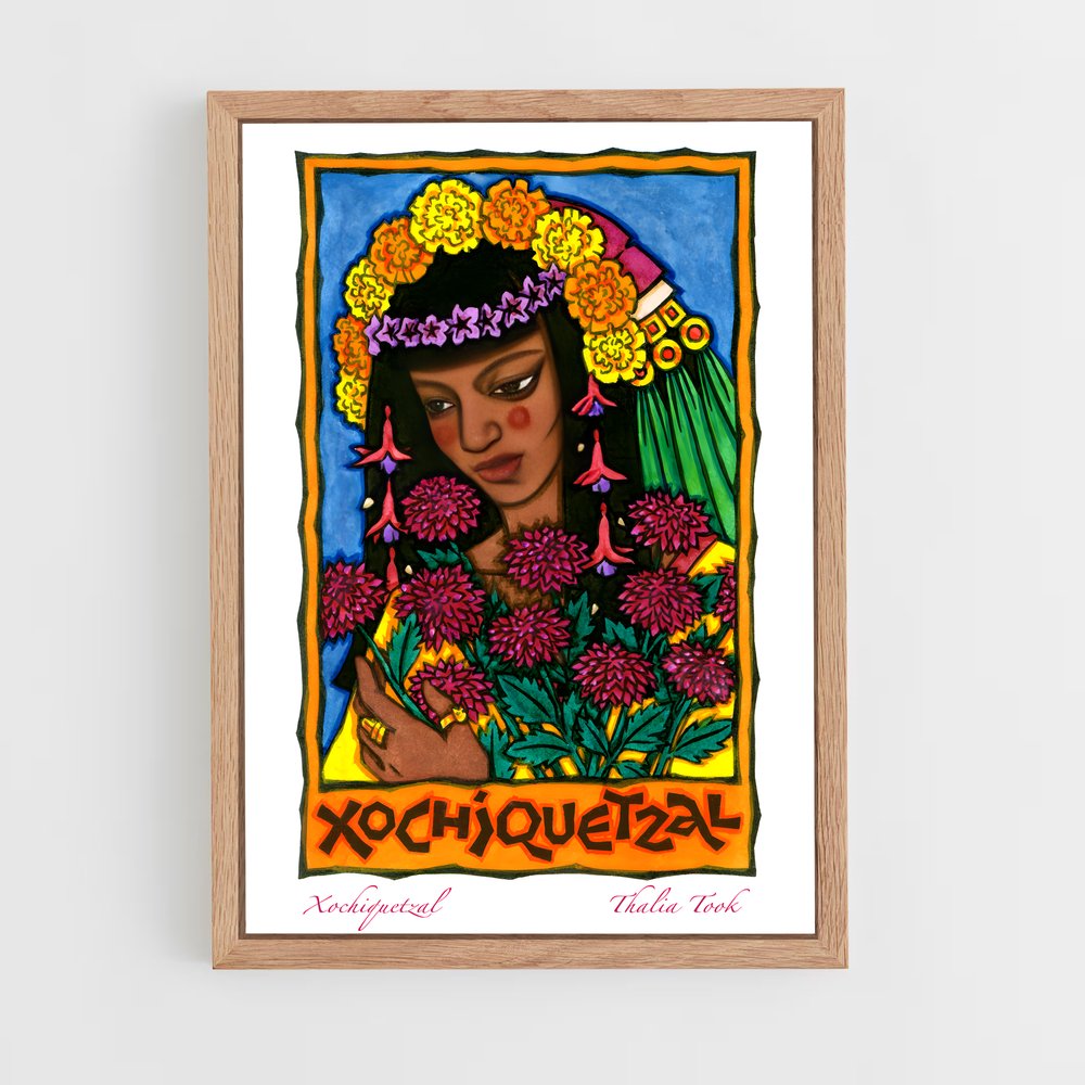 ap-xochiquetzal-4 cadre Bois clair
