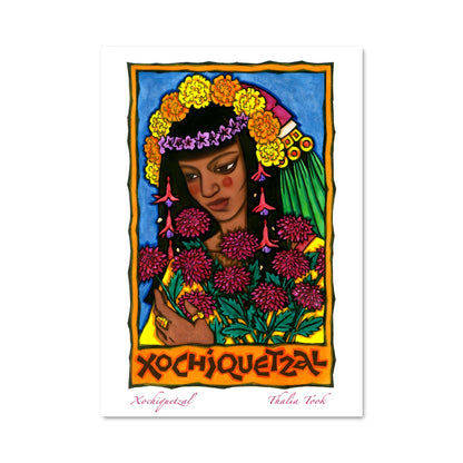 Poster Fleurs de Xochiquetzal