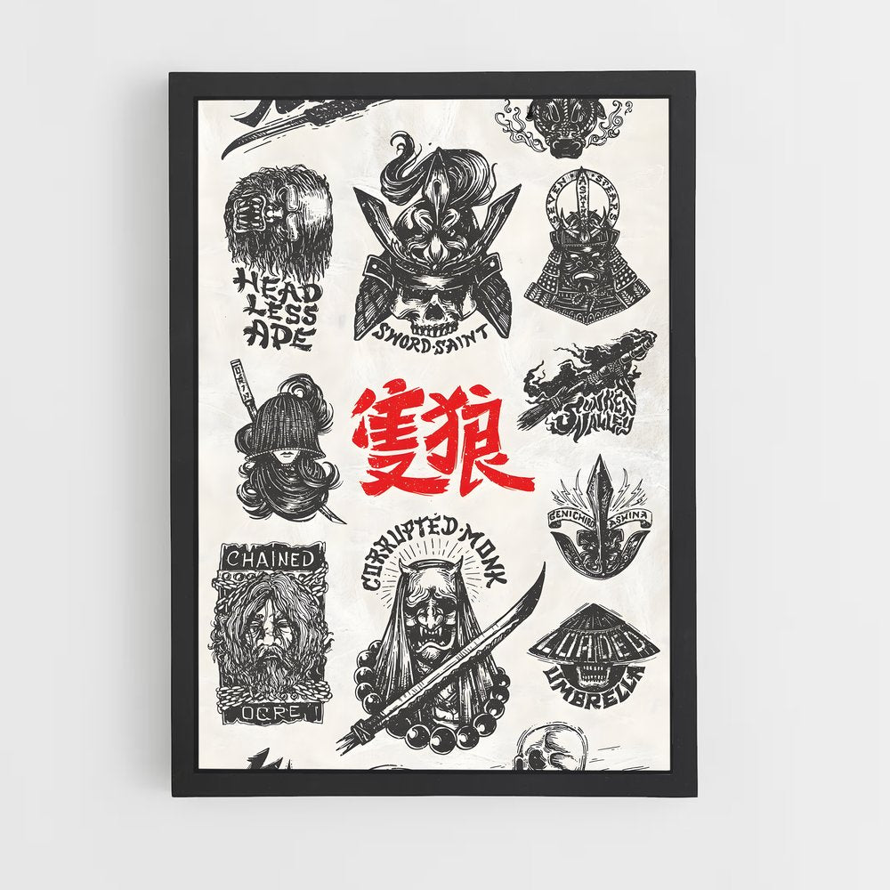 ap-yakuza symbols-1 cadre Noir