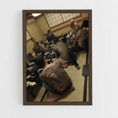 ap-yakuza tattoos-4 cadre Bois foncé