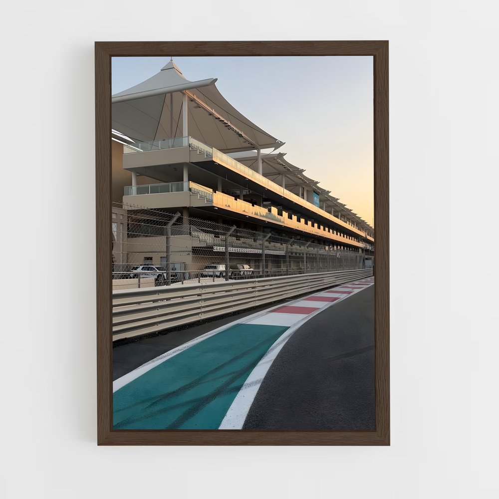 ap-yas marina circuit abu dhabi-1 cadre Bois foncé