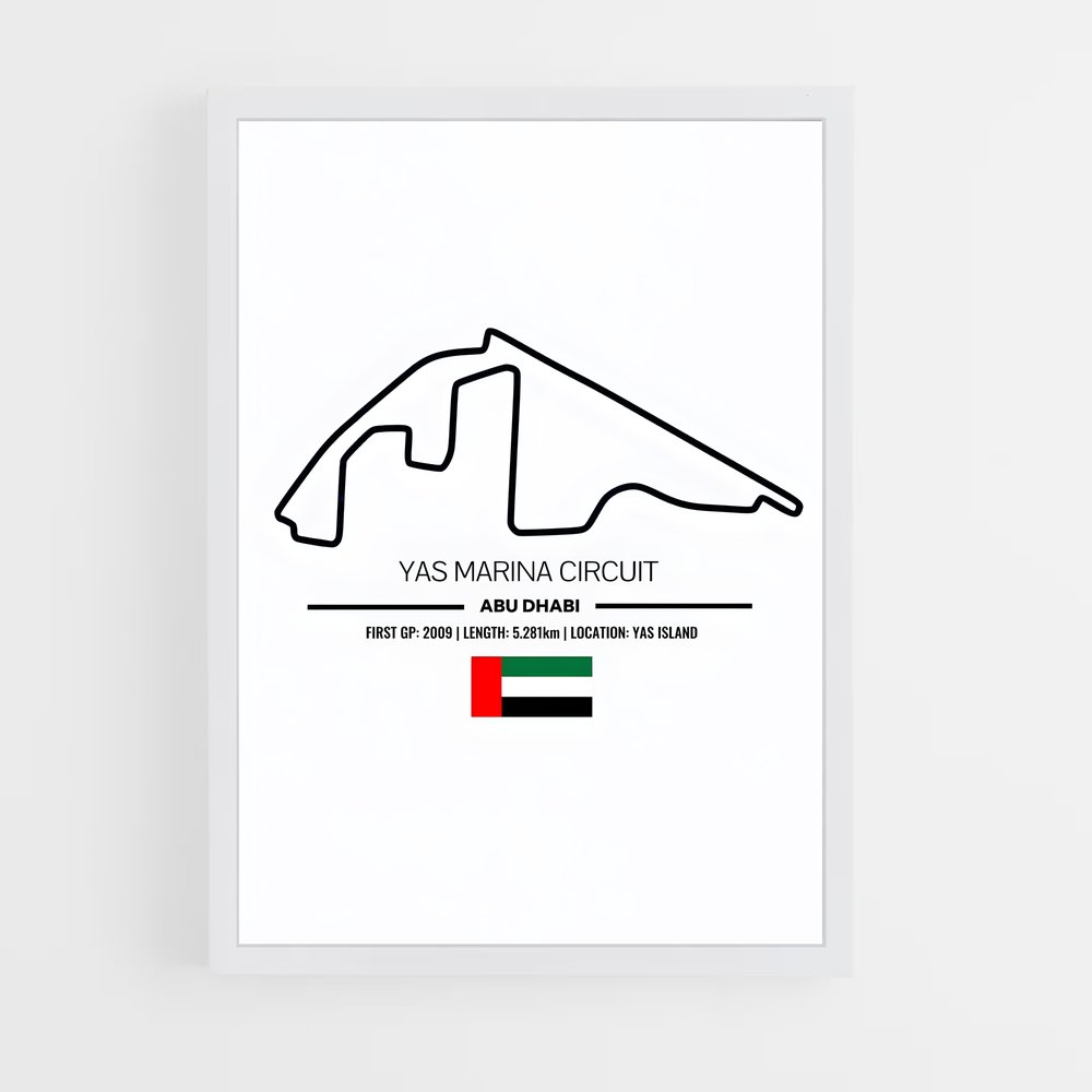 ap-yas marina circuit abu dhabi-2 cadre Blanc