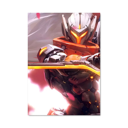 Poster Samurai Cybernétique
