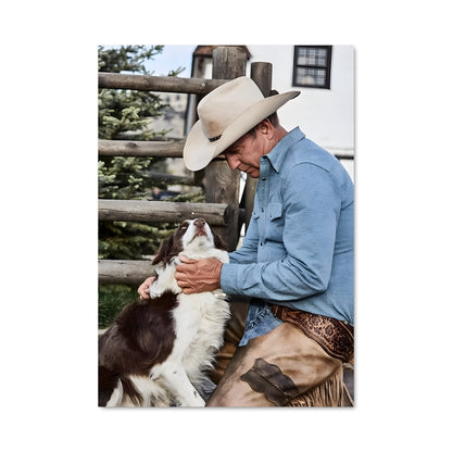 Poster Cowboy et Compagnon