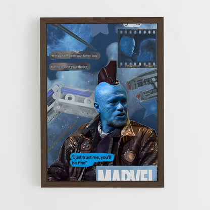 ap-yondu guardians-7 cadre Bois foncé