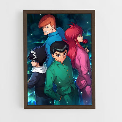 ap-yu yu hakusho-1 cadre Bois foncé