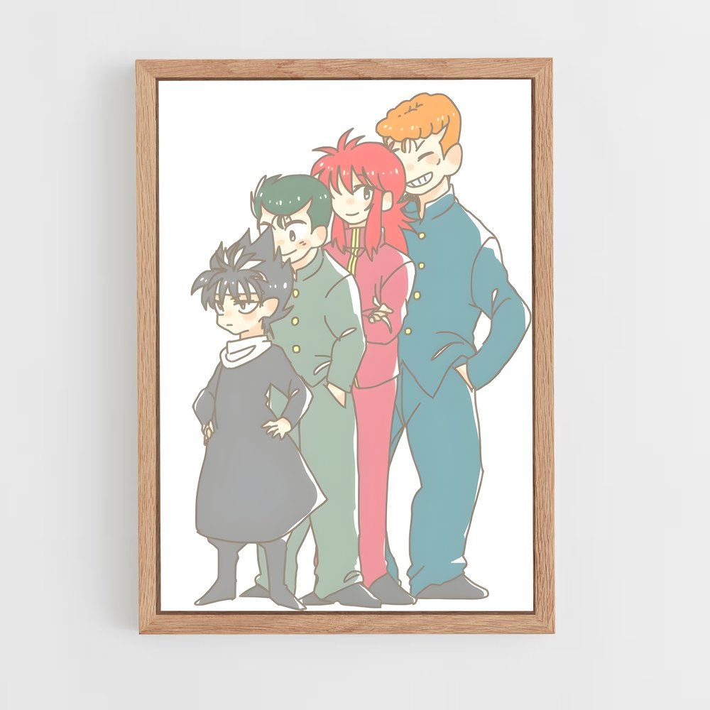 ap-yu yu hakusho-3 cadre Bois clair