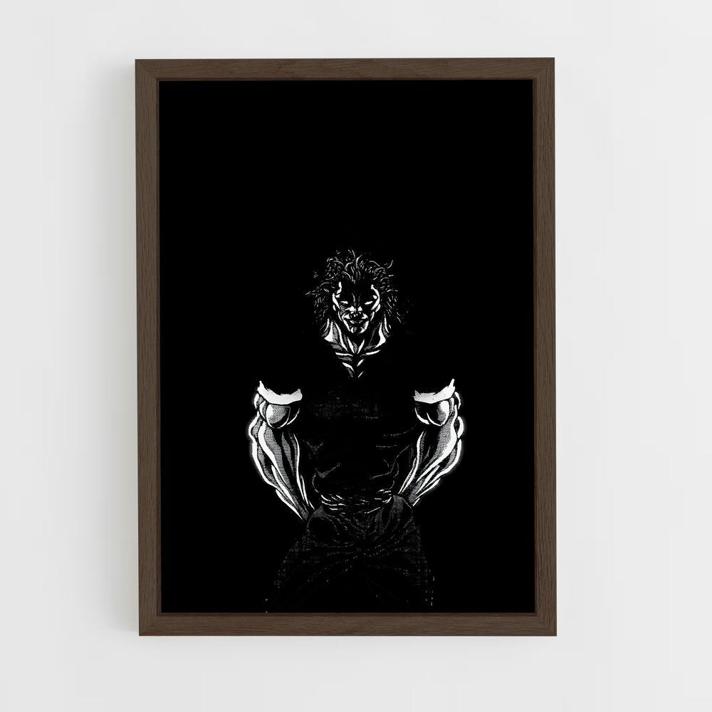 ap-yujiro hanma-6 cadre Bois foncé