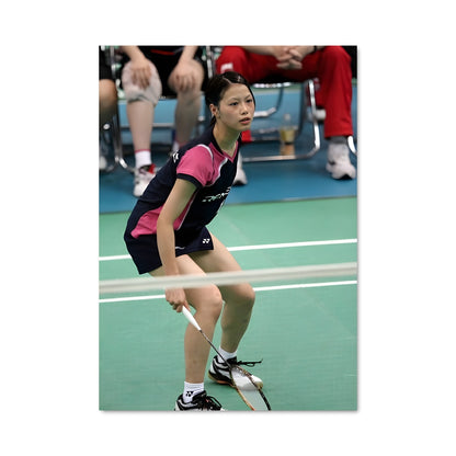 Poster Badminton en Plein Vol