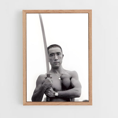 ap-yukio mishima-1 cadre Bois clair