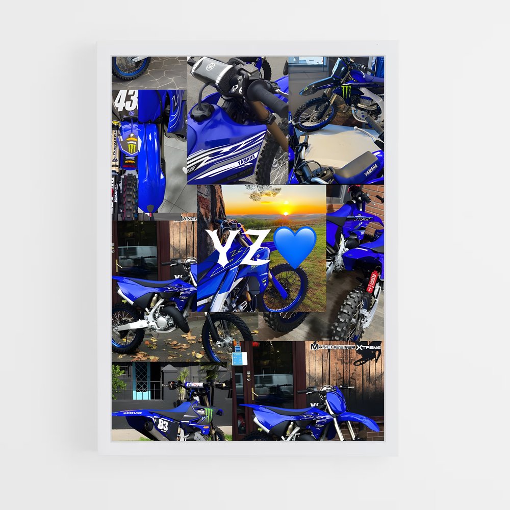 ap-yz125-3 cadre Blanc