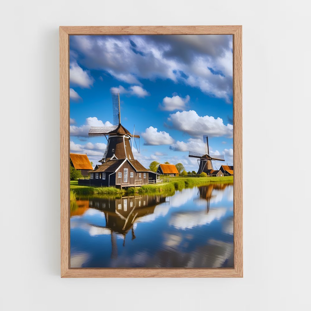 ap-zaanse schans-1 cadre Bois clair