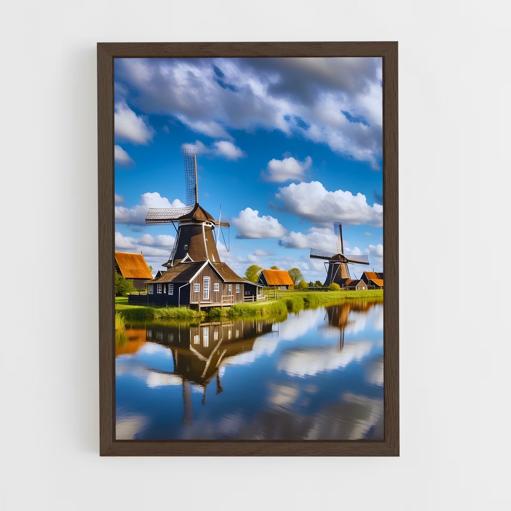 ap-zaanse schans-1 cadre Bois foncé
