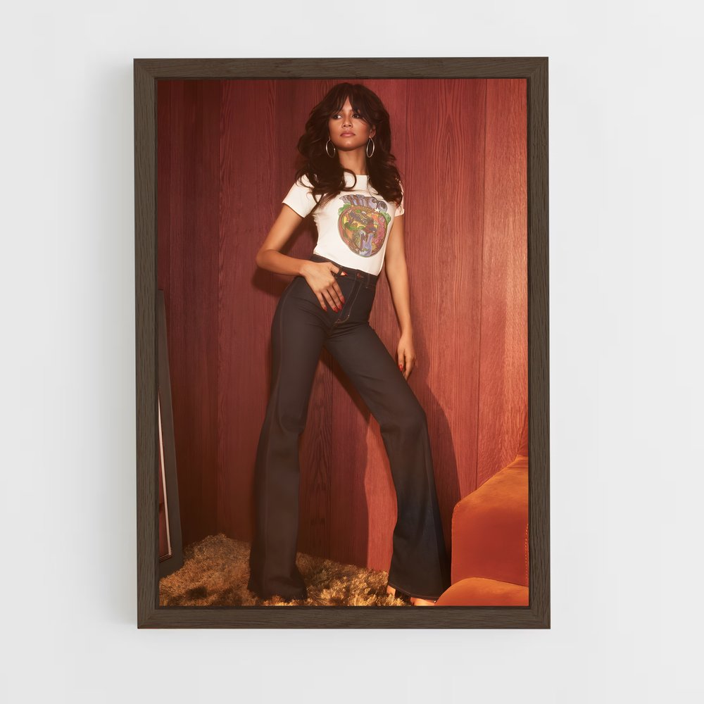 ap-zendaya-2 cadre Bois foncé