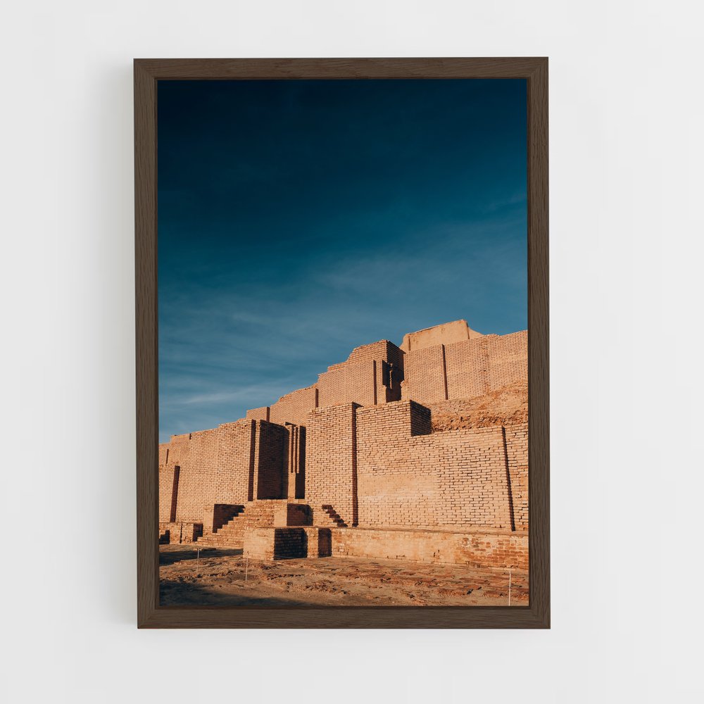 ap-ziggurat of ur-1 cadre Bois foncé