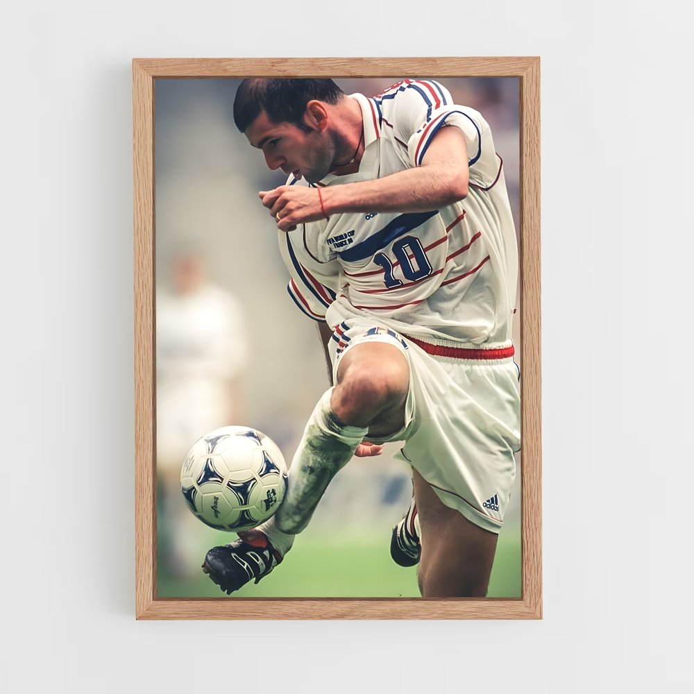 ap-zinedine zidane-2 cadre Bois clair
