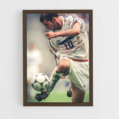 ap-zinedine zidane-2 cadre Bois foncé
