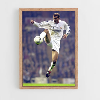 ap-zinedine zidane-8 cadre Bois clair