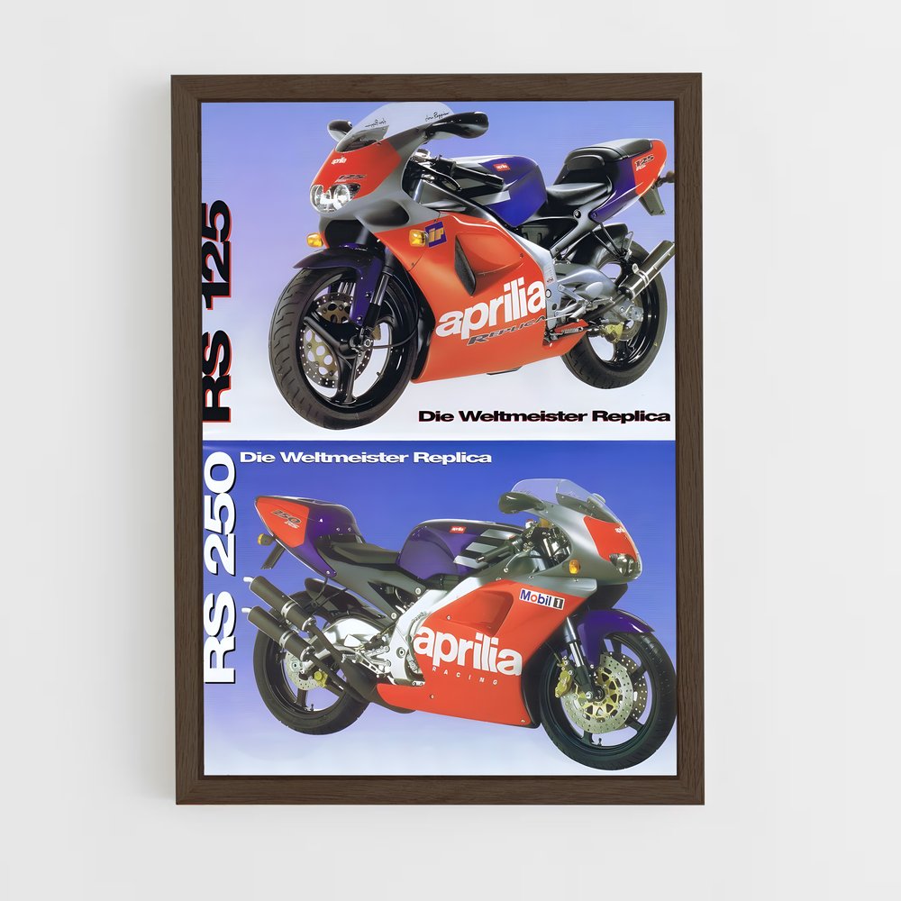 aprilia-6 cadre Bois foncé