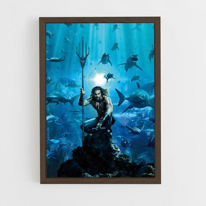 aquaman-1 cadre Bois foncé
