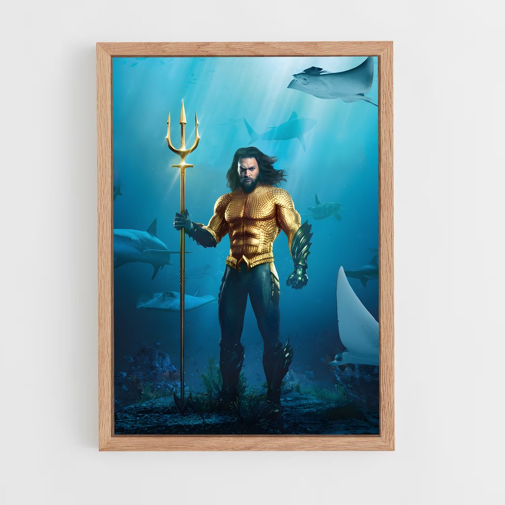 aquaman-4 cadre Bois clair