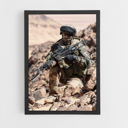 Poster militare del deserto