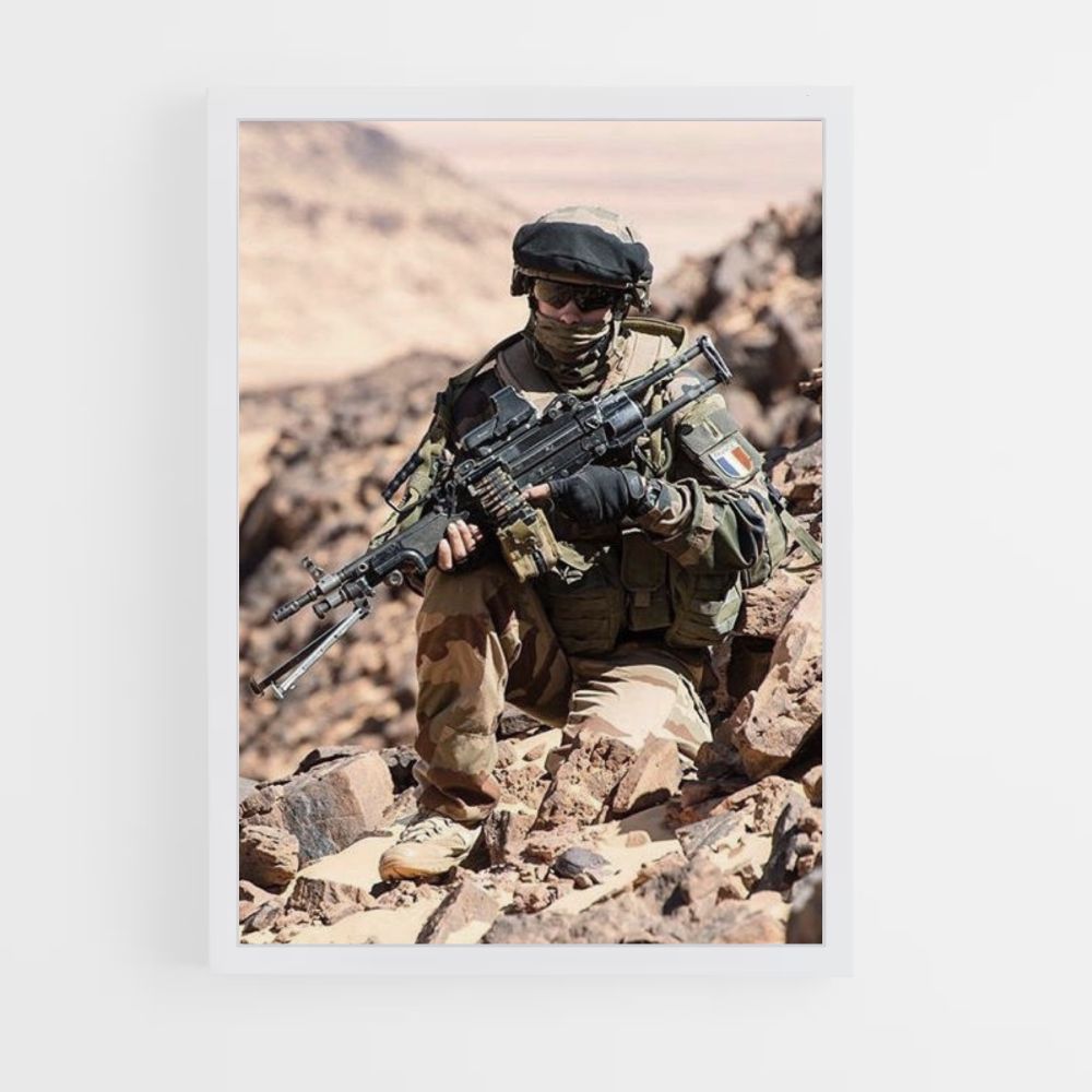 Poster militare del deserto