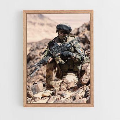 Poster militare del deserto