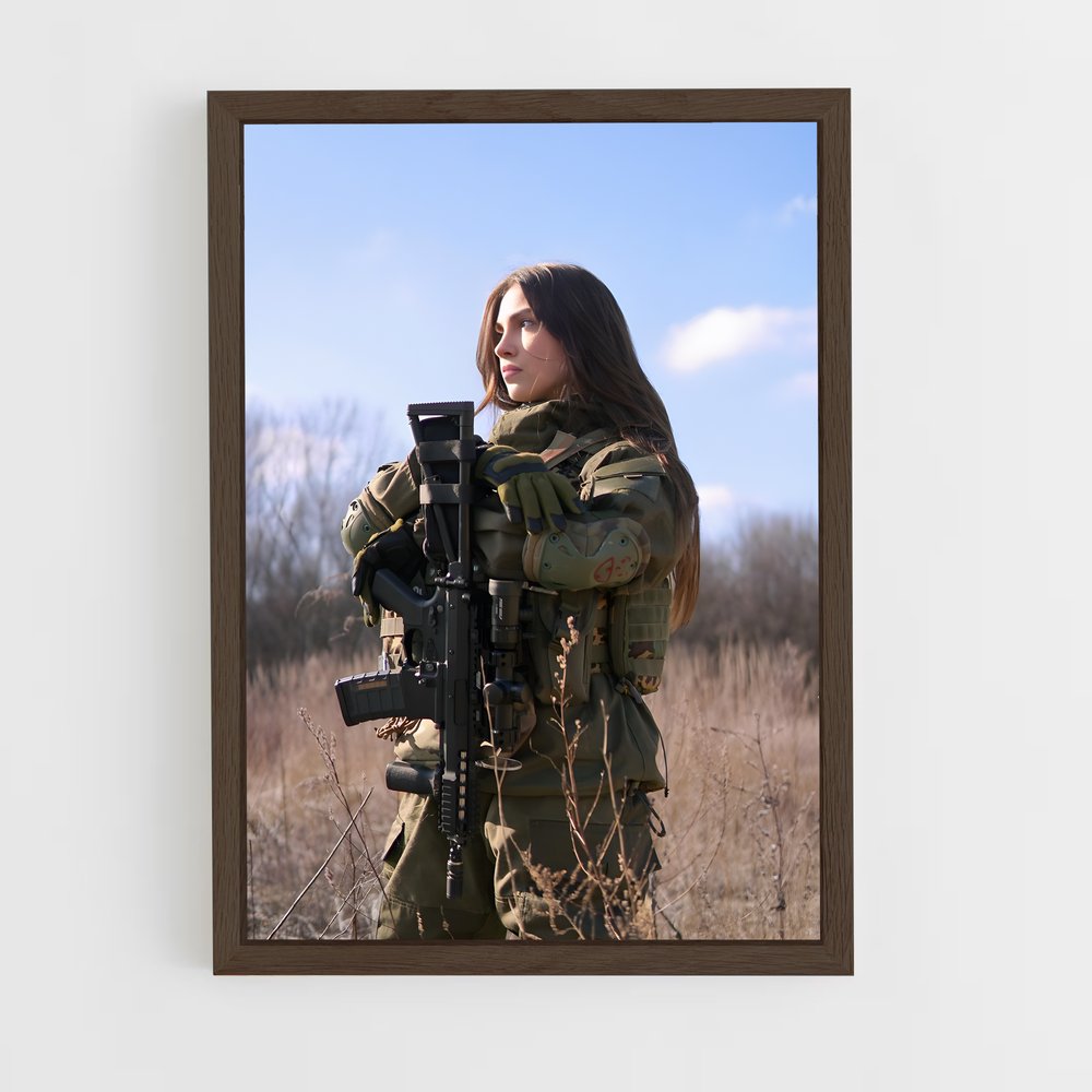 army-6 cadre Bois foncé