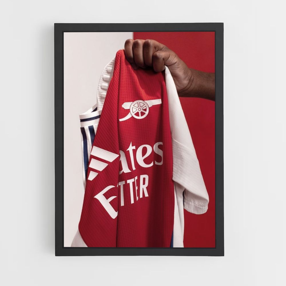 Poster della maglia dell'Arsenal