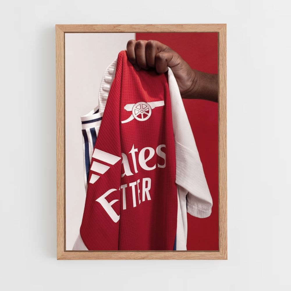 Poster della maglia dell'Arsenal