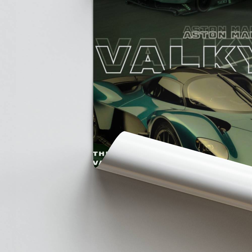 Poster della Valchiria dell'Aston Martin