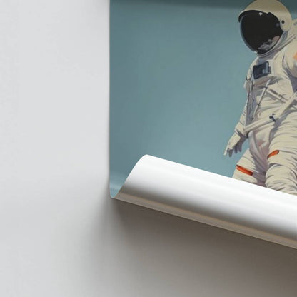 Poster retrò di astronauta