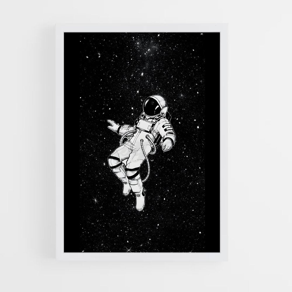 astronaut-3 cadre Blanc